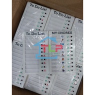 Wall-mounted To Do List and My Chores planners help children remember and practice self-discipline