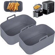 Cathpetic 2PCS Ninja Double Stack XL 9.5L SL400UK Air Fryer Liners,Large Capacity Silicone Liners Ac