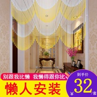 Tirai pintu tirai manik tirai partisi musim panas plastik rumah Feng Shui separuh lorong separuh pintu tirai dengan kris