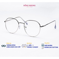 Fashion round angular glasses frames for men and women for medium and large faces, metal frame code 