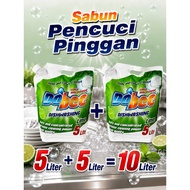 Sabun Dobi Malaya DISHWASH 10 Liter *(PACKAGING RANDOM -BOTOL 10KG/L ATAU SOFTPACK (5+5KG/L)