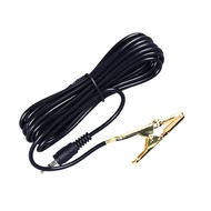 3.5mm Audio Jack Alligator Clip Pick‑up Cable, Gold‑Plated Crocodile Clip Contact Microphone Cord fo