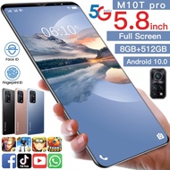 M10T Pro Handphone 4g/5g 8+512GB 5.8inch hp murah di bawah 1 juta