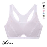 Wacoal CW-X FITNESS wireless half top sports bra HTY007 (Sizes E-F)(40HTY007EF)(Direct from Japan)1