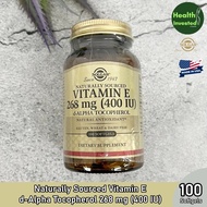 <Solgar> Naturally Sourced Vitamin E d-Alpha Tocopherol 268 mg (400 IU) 100 Softgels