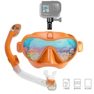 Cermin mata menyelam rentas sempadan gopro braket snorkelling selam percuma cermin tiub pernafasan b