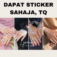 white henna sticker | sticker inai putih