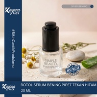BD DROPPER SERUM BOTTLE 20MLBENING BD CLEAR 20/ BLACK DROPPERML SET (BD BENING 20)