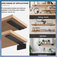 (XCTS) Heavy Duty Floating Shelf Brackets (1/5In Thick) Hidden Shelves Hardware Cast Iron L Brackets