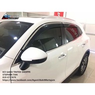 BORGWARD BX5 DOOR VISOR INJECTION 4" WITH CHROME LINING