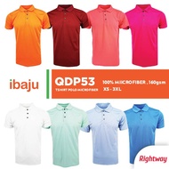 RIGHTWAY Quick Dry T Shirt Plain Polo Microfiber Unisex Jersey Sport Baju Kosong Lelaki Jersi Berkol