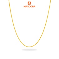 MASDORA 916 Gold Necklace Rantai Leher Emas ~ Mini Masdora Signature  (EMAS 916/22K)