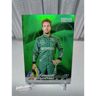 Fernando Alonso | Topps Paddock Pass Formula 1 | F1 Closeups - Green Refractor | Numbered /275