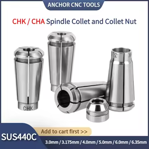 CHK-3.175 / CHK-3.0 / CHK-4.0 / CHK-5.0 / CHK-6.0 Spindle Chuck Lock Mouth Collet