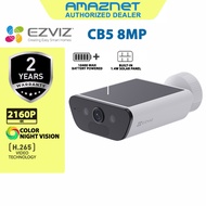 EZVIZ CB5 4K 8MP Smart Home Solar Battery Camera CCTV 2 Way Talk Built-in Solar Panel Battery Powere