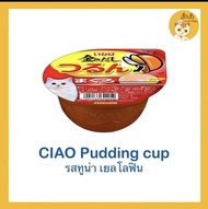 อินาบะอาหารแมวแบบถ้วย อาหารแมวแบบเนื้อพุดดิ้ง  แบบถ้วย อาหารแมวเชาว์ 😻Ciao pudding cup😻 อาหารแมวแบบเนื้อพุดดิ้ง