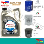 TOTAL 10w40 4L Semi Synthetic SN Engine Oil Car Lubricant 10w-40 Minyak Hitam Enjin Kereta Proton Toyota Honda Perodua