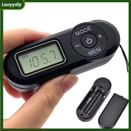 lA Pocket FM Radio FM 64-108Mhz Portable Sports Radio Receiver With Lcd Display 3.5mm Earphones Neck