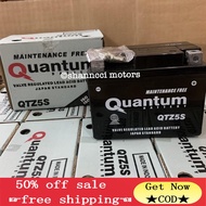 fast shipping  COD Quantum Motorcycle Battery QTZ5S 4L for XRM, Wave, BeAT, Mio i 125, Soul i 125,