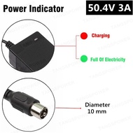 【Holqa】 50.4v 3a Lithium Electric Bike Charger For 12s 44.4v Li-Ion Pack E-Bike Charger Plug Eu/ /uk