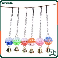 SERENDI 3PCS Bell, Colorful Agapornis Bird Toys, Toys Lovebirds Small Parakeet Cages Budgie