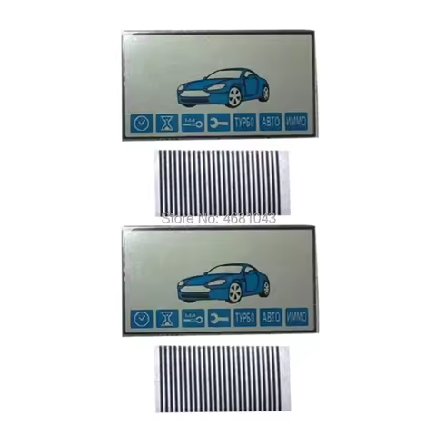 2PCS A93 LCD display screen for Russian 2-way Car Alarm System Starline A93 LCD Remote Control Keych