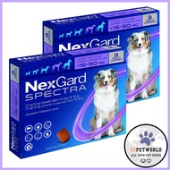 BUY ONE GET ONE  FREE!! Nexgard Spectra for Large Dogs 15.1 to 30 Kg (Purple) 3 Chews [Expiry Feb-25]