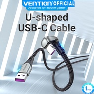Vention U Shaped USB C Cable 66W Fast Charging 480Mbps Huawei Xiaomi