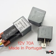 4Pin Relay 2Big Pin 2Small Pin Portugal Relay 12v 70Amp Big Socket Holder Copper Wire