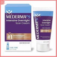 Mederma Advanced Scar Gel 50 Grams & PM Intensive Overnight Scar Cream - 1.0 oz (28g) Advanced Scar 