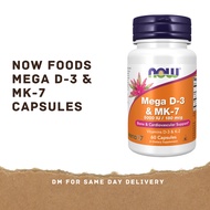NOW FOODS MEGA D-3 & MK-7 CAPSULES