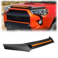 Spedking Matter Black Carbon Fiber Hood Shield For TOYOTA 4RUNNER 2010-2023 Car Sand Shelter Bracket