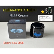 ABNER BEAUTY -  INTENSIVE FIRMING NIGHT CREAM - Bright Crystal 15g 祛斑美白膏