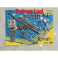 Full set of 304 stainless steel Salaya screws with free Wave Dream Fuled Exciter Winer Satria Vario 