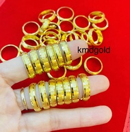 KMDGold แหวนทอง1/2สลึง ลายเหลี่ยมรุ้ง สินค้าทองแท้ พร้อมใบรับประกัน แจ้งไซส์ทางแชทค่ะ