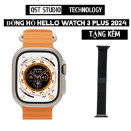 Đồng Hồ Thông Minh Hello Watch 3+ ( Plus ) Ram 4GB Thiết Kế Cực Đẹp Dễ Sử Dụng Pin Cực Trâu. Đồng Hồ