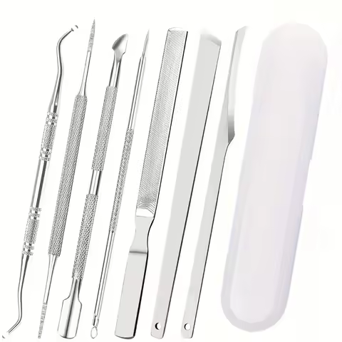 7 Pcs Ingrown Toenail File and Lifters Set, Stainless Steel Ingrown Toenail Removal Kit, Under Nail 