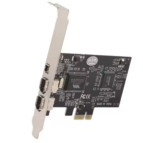 PCI Express X1 PCI-E Firewire 1394A IEEE1394 Controller Card 3 Port For Desktop
