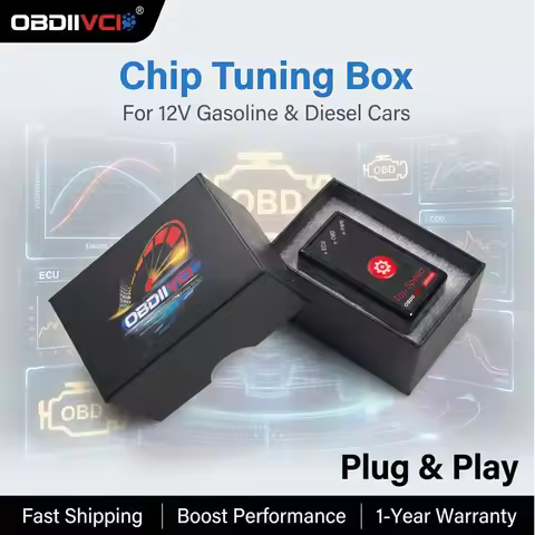 OBDIIVCI HK-V2 Update From HK01 HK24 Fuel Save15% OBD2 ECU Chip Tuning Box For 24V Truck Plug Drive 