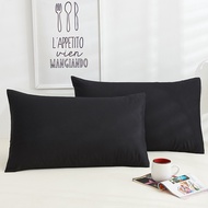 Cotton Pillowcase Solid Color Pillow Case Bedding Black Pillow Cover Envelope Custom Pillow Case Cov