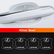 FFAOTIO Transparent Car Door Handle Film Door Bowl Protector Car Accessories For Lexus IS250 ES250 R