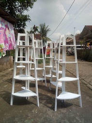 Rak sudut ruang tamu easthetic rak hiasan rumah rak kayu serbaguna rak mutifungsi rak ruang tamu uni