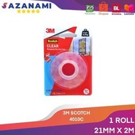 3m scotch 21mm x 2m double tape 3m vhb mounting clear hold 4.5kg 4010c