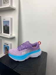 HOKA ONE ONE  Bondi 8  女款  緩震馬拉松公路跑步鞋  紫藍