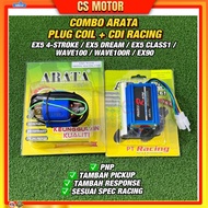 ARATA COMBO EX5 CDI PLUG COIL EX5 DREAM WAVE 100 WAVE 100R EX5 CLASS 1 COIL PLUG (NON-FUEL INJECTION