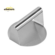 Stainless Steel Burger , 5.5 Inches, Round Burger Smasher, Non-Adhesive Bacon and Grill  for Steaks,
