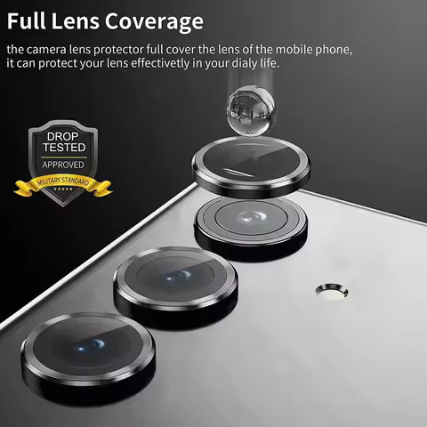 Rear Camera Protector Ring Case For Samsung Galaxy A55 35 25 15 A14 A34 A54 5G Back Tempered Glass L