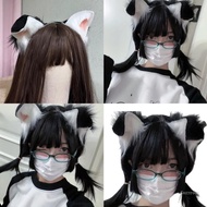 Crazy Plush Dog Ears Head Accessory Custume Headwear for Halloween Cosplay Party
