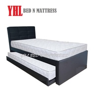 YHL Azman 3 In 1 Single / Super Single Bed With Pull Out Bed And With / Without Mattress