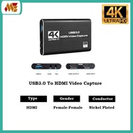 USB3.0 Video Capture Card 1080P 60FPS 4K Game Capture Device